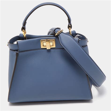 fendi peekaboo navy|Fendi peekaboo bag.